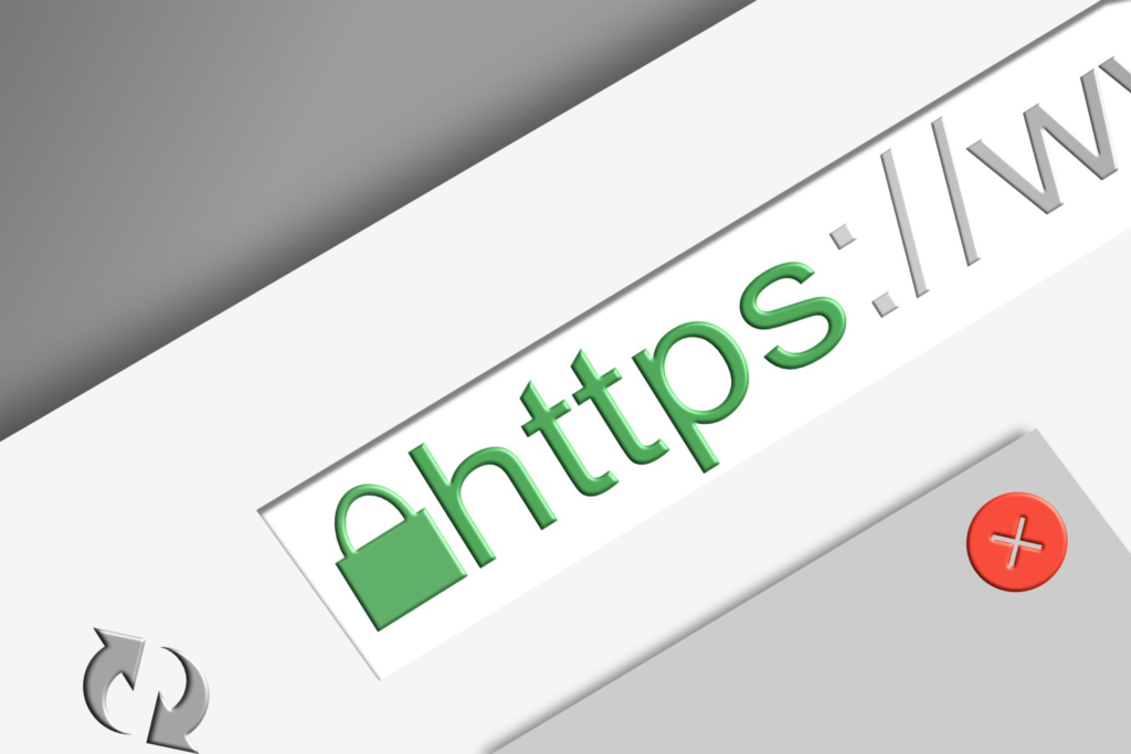 Close-up of the address bar of a web browser showing part of the url